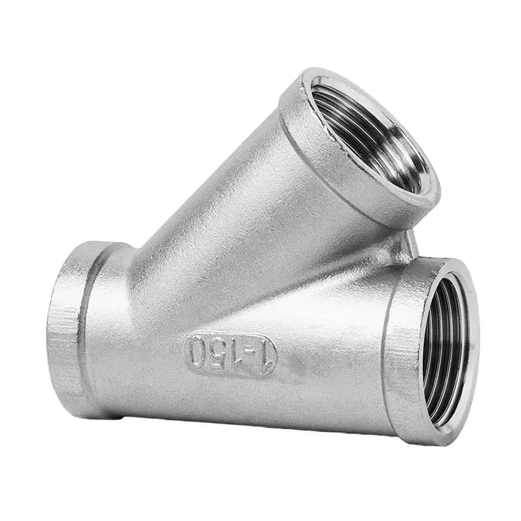 Tee pìob ceàrnach stàilinn stainless BSP