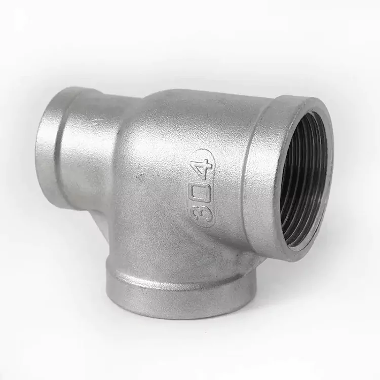 Plumaireachd stàilinn stainless BSP taobh beag Tee