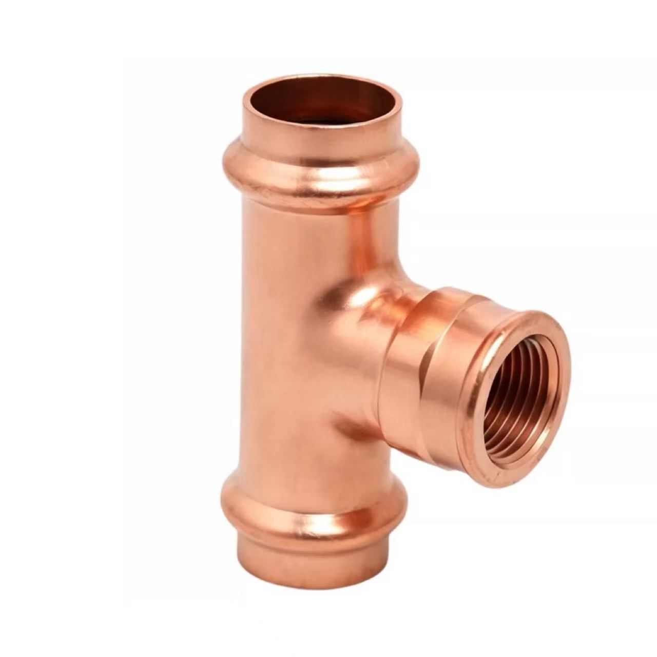 Ceangal Tee Thread a-staigh le Clamp Dùbailte