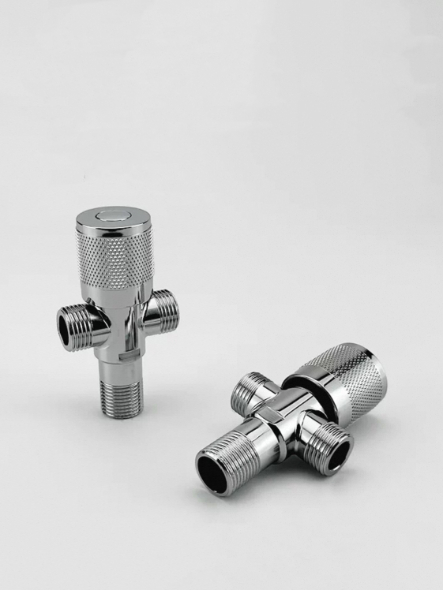 Bhalbhaiche cuairteachaidh uisge trì-shligheach dà-sheòrsach Knob-Outlet