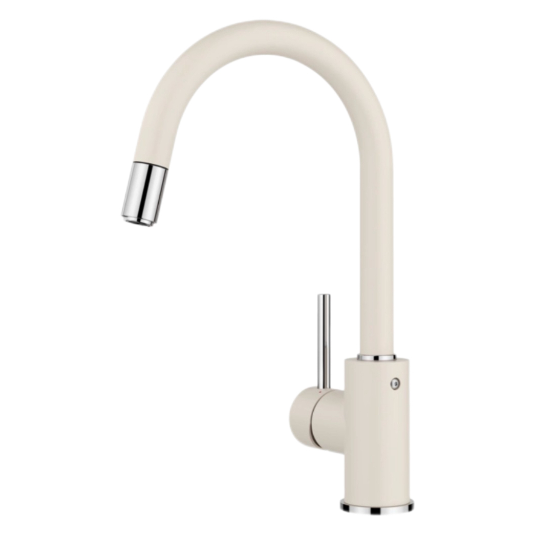 Faucet tarraing a-mach cidsin teth is fuar Minimalist Gooseneck
