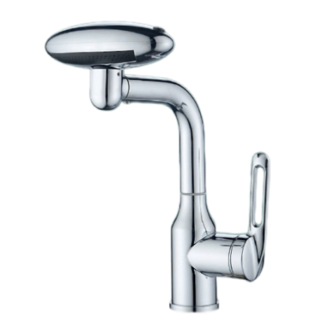 Faucet Basin Spray Top Silver Mirror