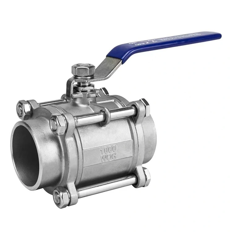 Stàladh luath 3PC Butt-Weld Ball Valve stèidhichte