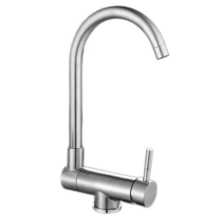 Faucet cidsin rothlach, paisgte, àrd-lùbadh teth is fuar Faucet cidsin rothlach, paisgte, àrd-lùbadh teth is fuar
