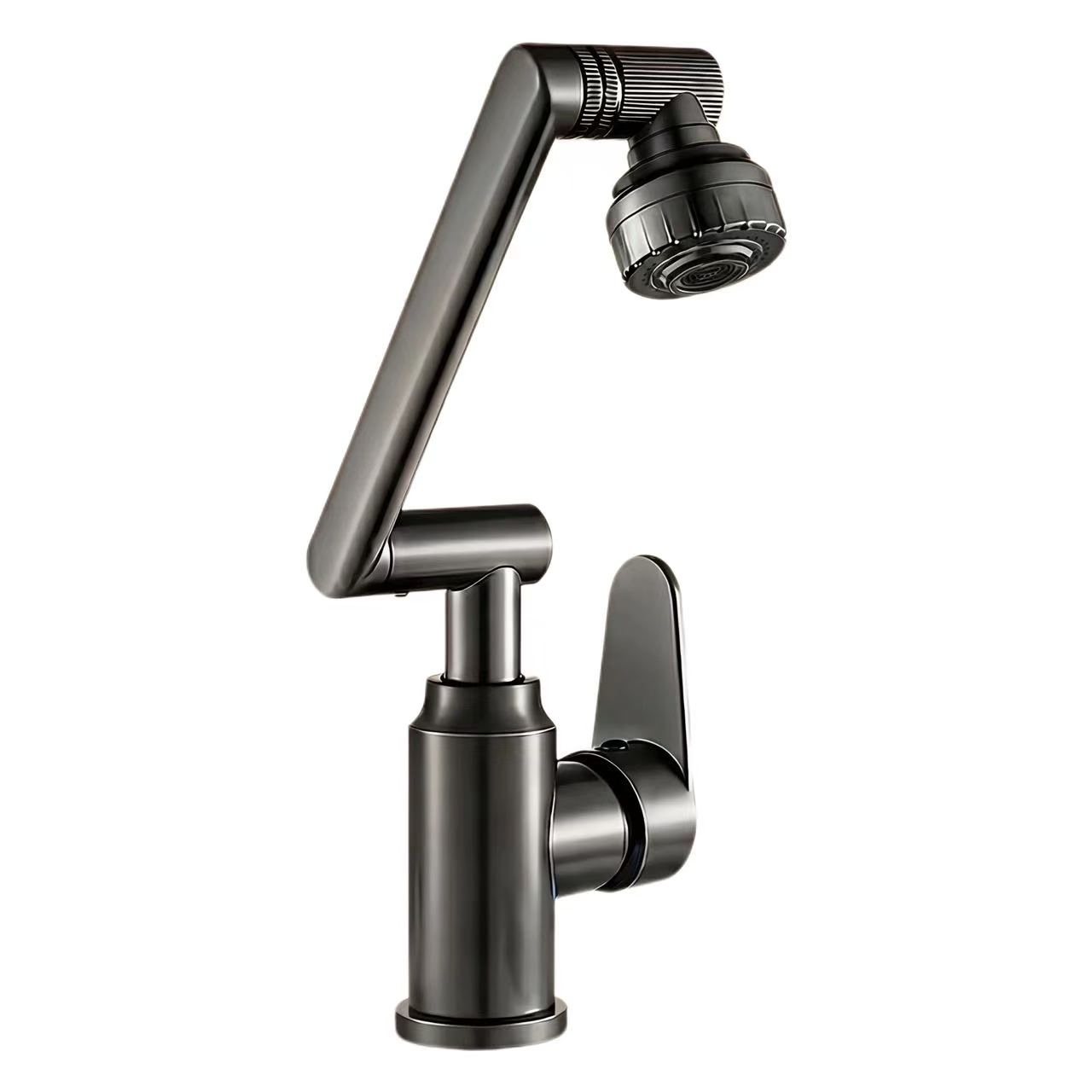 Gàirdean robotach rothlach faucet basan teth is fuar