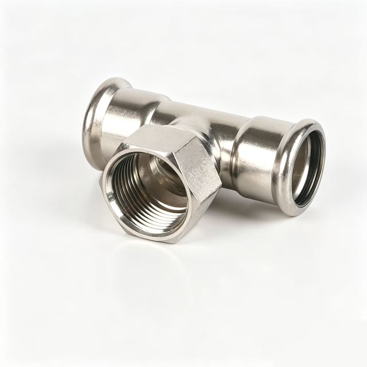 Tee snàthainn a-staigh aon-clamp