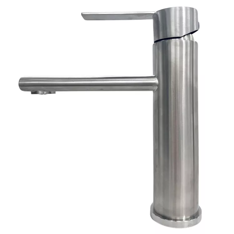 Faucet basan siolandair dìreach-nozzle air a bhrùthadh teth is fuar
