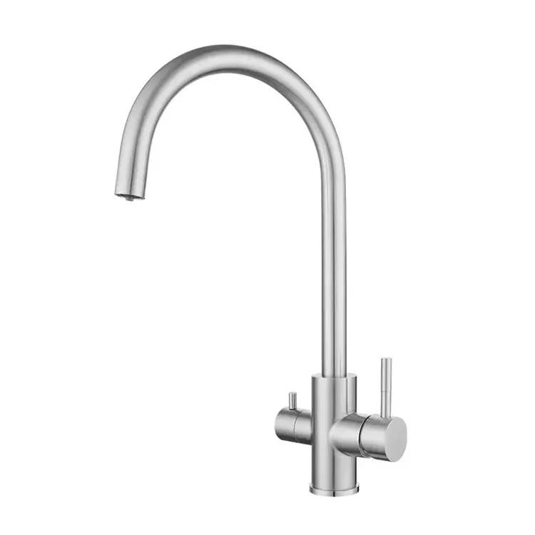 Faucet cidsin teth is fuar Swan Neck 3-in-1 Faucet cidsin teth is fuar Swan Neck 3-in-1