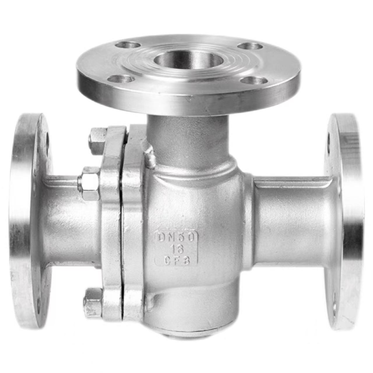 Balla ball flange trì-shligheach
