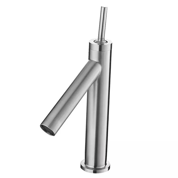 Làimhseachadh gu h-àrd faucet basan siolandair teth is fuar
